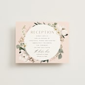 "Country Garden" - Reception Cards in Verdant by Susan Moyal - Front