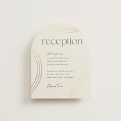 "Curves" - Reception Cards in Chiffon by Amy Payne - Front