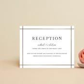 "Formal Affair" - Reception Cards in Cloud by Stacey Meacham - Front