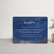 "Aspen" - Reception Cards in Midnight by Kristie Kern - Front