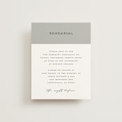 "Picturesque" - Rehearsal Dinner Cards in Linen by Christie Garcia - Front