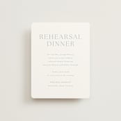 "Modern Air" - Rehearsal Dinner Cards in Dusty Blue by Stacey Meacham - Front