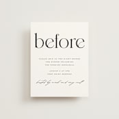 "Photographie" - Rehearsal Dinner Cards in Noir by Christie Garcia - Front