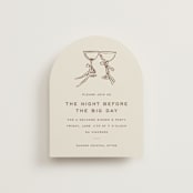 "Campania" - Rehearsal Dinner Cards in Limone by Megan Davis - Front
