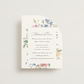 "Floral Pop" - Rehearsal Dinner Cards in Tropical by Itsy Belle Studio - Front