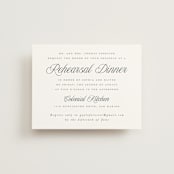 "Beautiful Day" - Rehearsal Dinner Cards in Graphite by Leah Bisch - Front