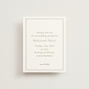 "Perriand" - Rehearsal Dinner Cards in Moss by Megan Davis - Front