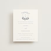 "Be With You" - Rehearsal Dinner Cards in French by Design Lotus - Front