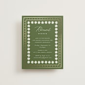 "Sadie" - Foil-Pressed Rehearsal Dinner Cards in Periwinkle by Erin German - Front