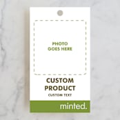"Portrait" - Rehearsal Dinner Favor Tags in Charcoal by Minted - Front