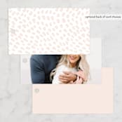 "Just the Two of Us" - Rehearsal Dinner Favor Tags in Blush by Jennifer Wick - Back of Card Options