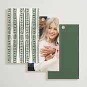 "Block Print Frame" - Rehearsal Dinner Favor Tags in Fern by Katharine Watson - Back of Card Options