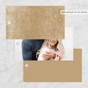 "Timeless glimmer" - Rehearsal Dinner Favor Tags in Champagne by Creo Study - Back of Card Options