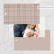 "Chourico" - Rehearsal Dinner Favor Tags in Onyx by chocomocacino - Back of Card Options