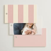 "Tailored Frame" - Rehearsal Dinner Favor Tags in Peony by Baumbirdy - Back of Card Options