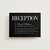 "This and That" - Reception Cards in Diamond by Jessica Corliss - Front