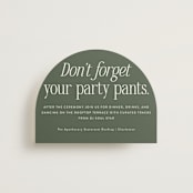 "Highlights" - Reception Cards in Forest by Jackie Crawford - Front