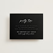 "A formal request" - Reception Cards in Jet by Lea Delaveris - Front