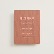 "Echo" - Reception Cards in Rust by Jennifer Wick - Front