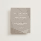 "Gossamer" - Reception Cards in Sandstone by Kate Ahn - Front