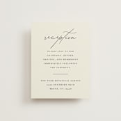 "Love and Faith" - Reception Cards in Vanilla by Louise Kay - Front