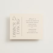 "The Manor" - Reception Cards in Buff by Pixel and Hank - Front