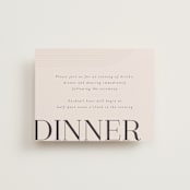 "Eclectic" - Reception Cards in Dusty Rose by Vera Lim - Front
