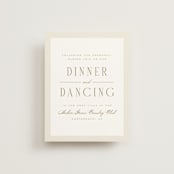 "Swept Away" - Reception Cards in Petal by Leah Bisch - Front