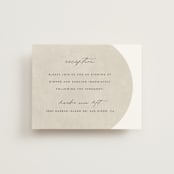 "Arched" - Reception Cards in Carnation by Brianne Larsen - Front