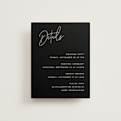 "Signed" - Reception Cards in Champagne by JoAnn Jinks - Front