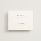 "Overlay" - Reception Cards in Dove by Meggy Masters - Front