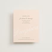 "Classic Lux" - Reception Cards in Blush by Stacey Day - Front