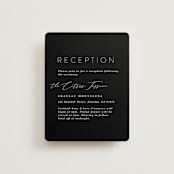 "Paire" - Reception Cards in Tuxedo by Kate Ahn - Front