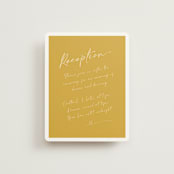 "Ink scribble" - Reception Cards in Honey by Adelyn T. - Front