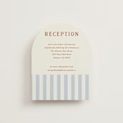 "stripes" - Reception Cards in Wave by Kelly Watkins - Front