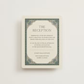 "Century" - Reception Cards in Robin's Egg by Jen Owens - Front