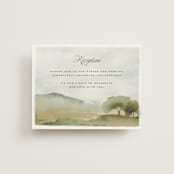 "Countryside" - Reception Cards in Emerald by Petra Kern - Front