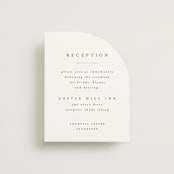 "Conley" - Reception Cards in Leaf by Kristie Kern - Front