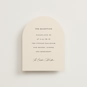 "Infinite" - Reception Cards in Ivory by Angela Thompson - Front