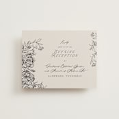 "etched floral" - Reception Cards in Stone by Phrosné Barwood - Front