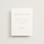 "Modern Air" - Reception Cards in Dusty Blue by Stacey Meacham - Front