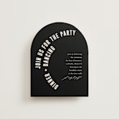 "Spin" - Reception Cards in Cream by Pixel and Hank - Front