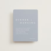 "The Minimalist" - Reception Cards in Air by lulu and isabelle - Front