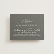 "Sacrament" - Reception Cards in Cloud by Heather Cairl - Front