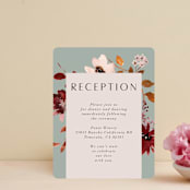 "Serenata" - Reception Cards in Sage by Petra Kern - Front