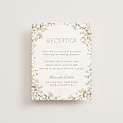 "Avery" - Reception Cards in Lemongrass by Jennifer Wick - Front