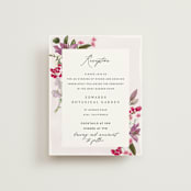 "Gather" - Reception Cards in Lilac by Susan Moyal - Front