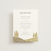 "Valley of the Moon" - Reception Cards in Sage by Shiny Penny Studio - Front