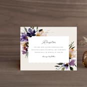 "ivi" - Reception Cards in Ivory by Lori Wemple - Front