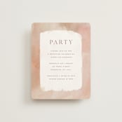 "Magic Hour" - Reception Cards in Desert Rose by Hooray Creative - Front